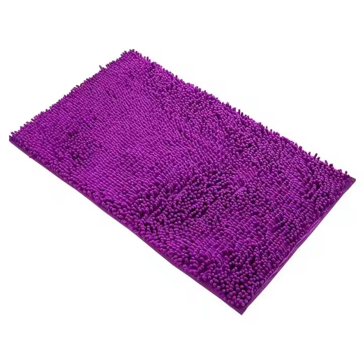 Chenille Non-Slip Absorbent Doormat for Bathroom Entrance Bedside Rug Quick Dry