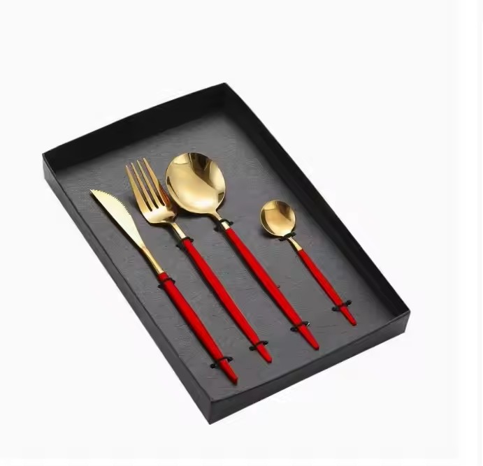 Stainless Steel Western Black Tableware set Steak