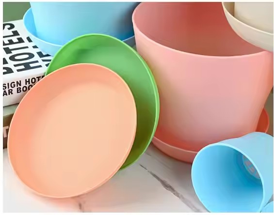 Open Flower Pot Pp Resin Plastic Flower Pot