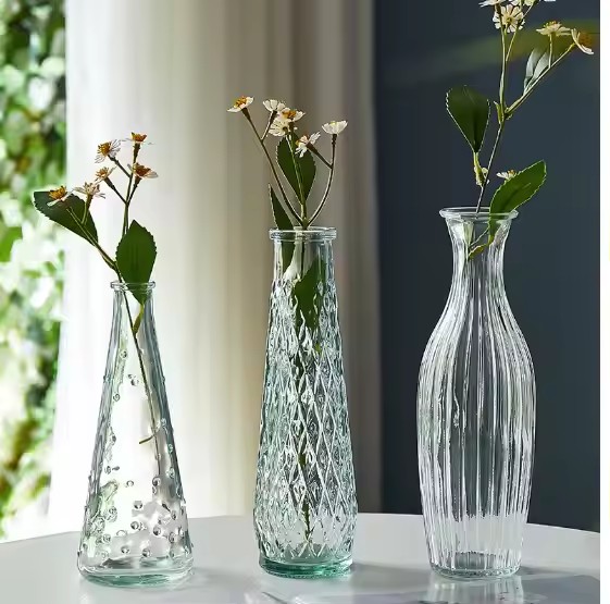 Glass Relief Mini Cross-border Vase
